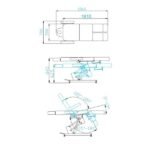 Ηλεκτρική Καρέκλα Αισθητικής Azzurro 706 Pedi 1 Strong White - Image 2