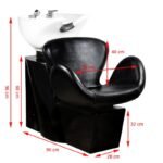 Λουτήρας  Κομμωτηρίου Gabbiano Amsterdam Μαύρος - Image 2