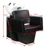 Λουτήρας Κομμωτηρίου Gabbiano  Ankara Μαύρος - Image 2