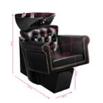 Λουτήρας Κουρείου Gabbiano Berlin Μαύρος / Μαύρο μπολ - Image 2