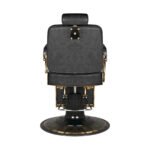 Καρέκλα Κουρείου Gabbiano Boss HD Old Leather Μαύρη - Image 4