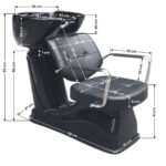 Λουτήρας Κομμωτηρίου Gabbiano Vigo Black - Image 2