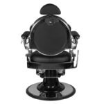 Καρέκλα Κουρείου Gabbiano Giulio Ασημί Μαύρη - Image 3