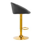 4RICO Σκαμπό QS-B16G Γκρι Βελούδο - Image 2