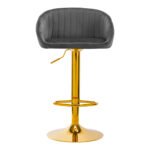 4RICO Σκαμπό QS-B16G Γκρι Βελούδο - Image 3