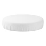 Κάλυμμα Σκαμπό VELOUR WHITE
