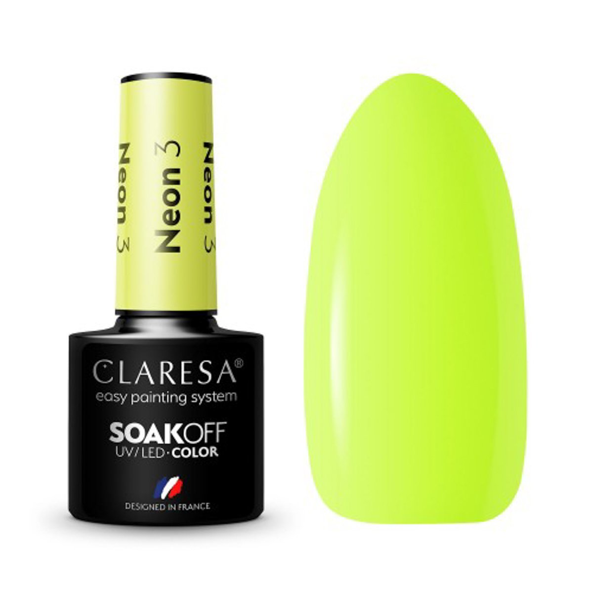 143304_1_2001 CLARESA Hybrid Nail Polish NEON 3 -5g - Image 1