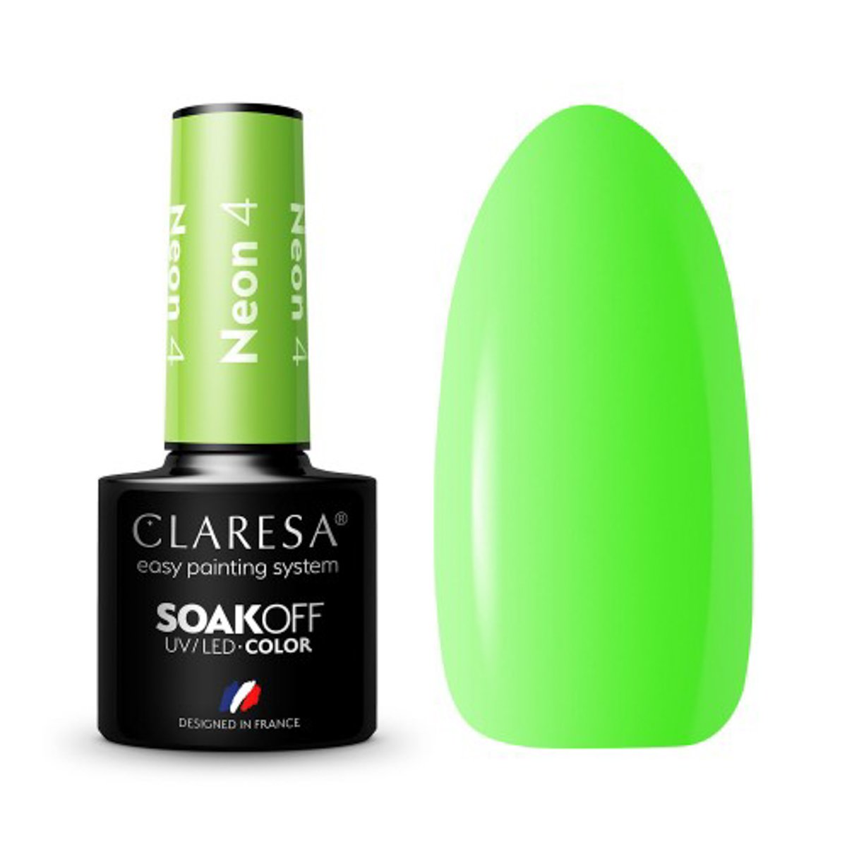 143305_1_2001 CLARESA Hybrid Nail Polish NEON 4 -5g - Image 1