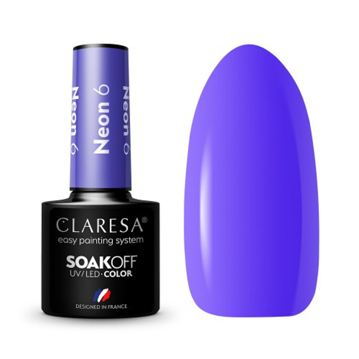 143307_1_2001 CLARESA Hybrid Nail Polish NEON 6 -5g - Image 1