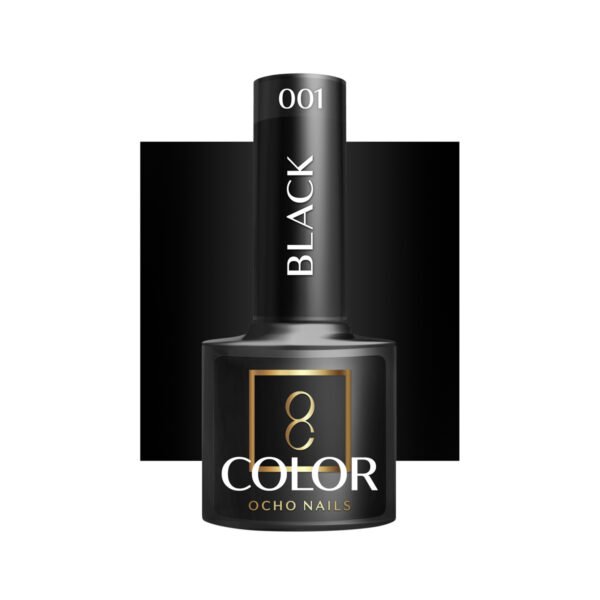 OCHO NAILS Hybrid Nail Polish Black 002 -5 g