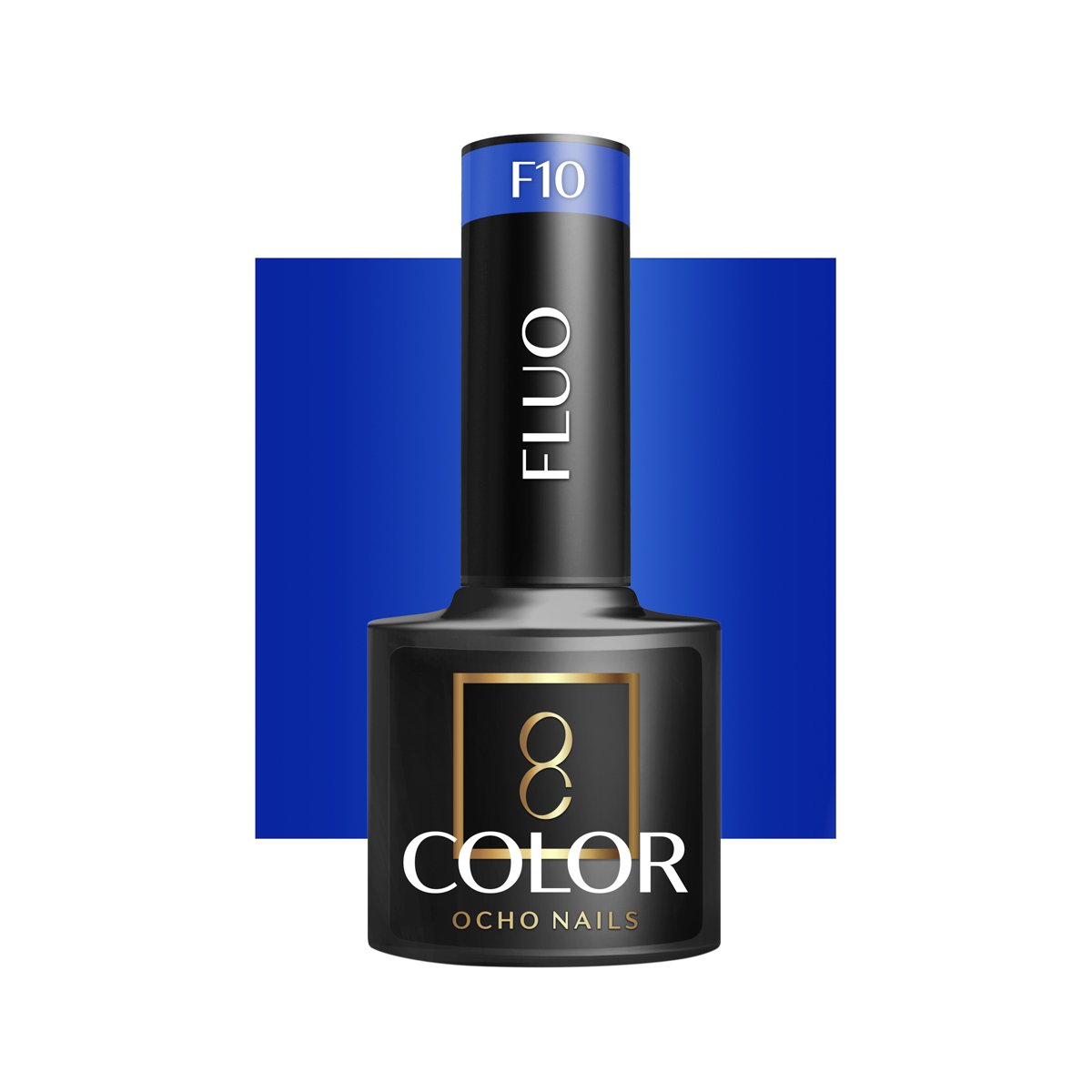 Blank nail polish bottle for mockup design and branding presenta OCHO NAILS Hybrid Nail Polish Fluo F10 -5 g - Image 1