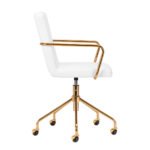 Πολυθρόνα  QS-OF211G Χρυσό Λευκό - Image 3