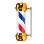 Barber Pole Κουρείου BB-02 Χρυσό Μεγάλο - Image 2
