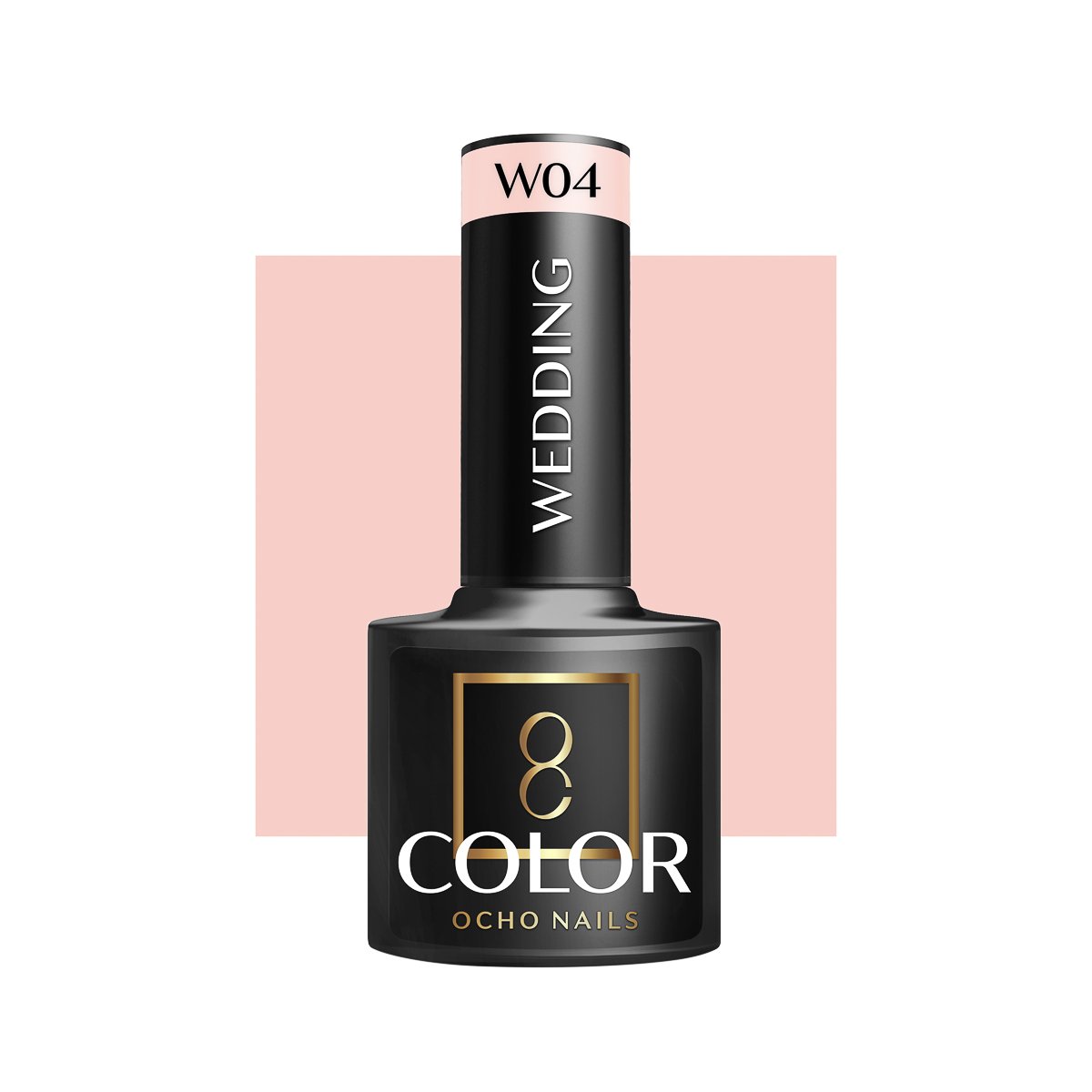 Blank nail polish bottle for mockup design and branding presenta OCHO NAILS Hybrid Nail Polish Wedding W04 -5 g - Image 1