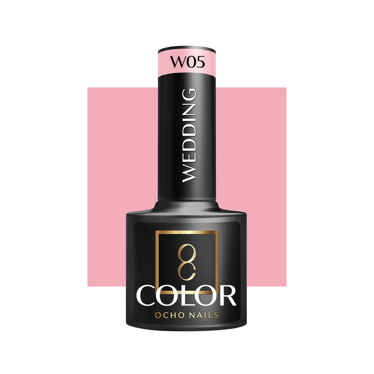 Blank nail polish bottle for mockup design and branding presenta OCHO NAILS Hybrid Nail Polish Wedding W05 -5 g - Image 1