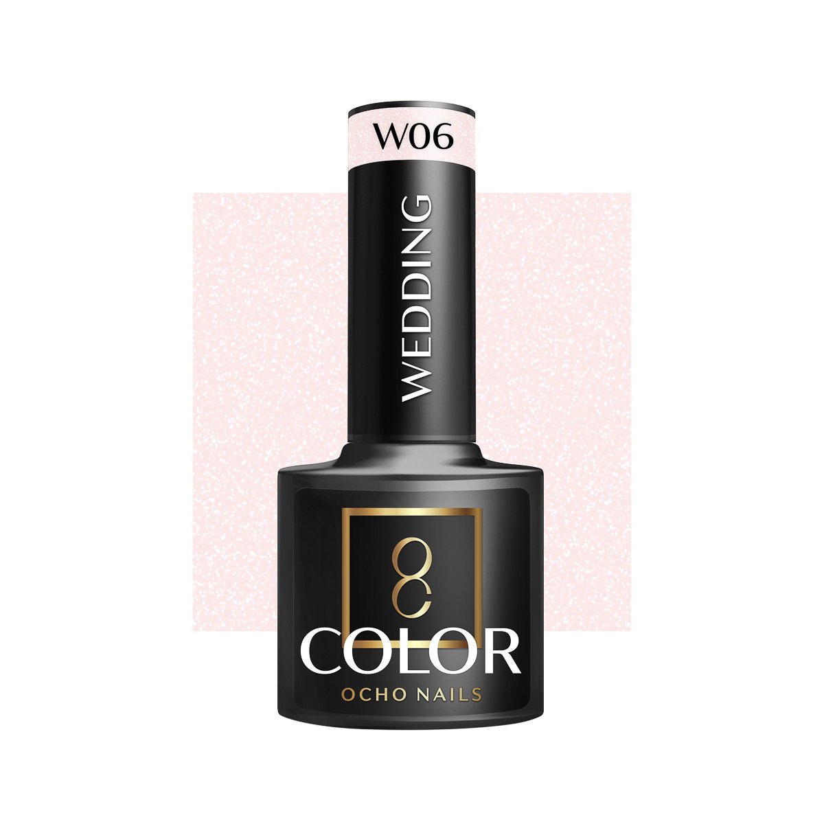 Blank nail polish bottle for mockup design and branding presenta OCHO NAILS Hybrid Nail Polish Wedding W06 -5 g - Image 1