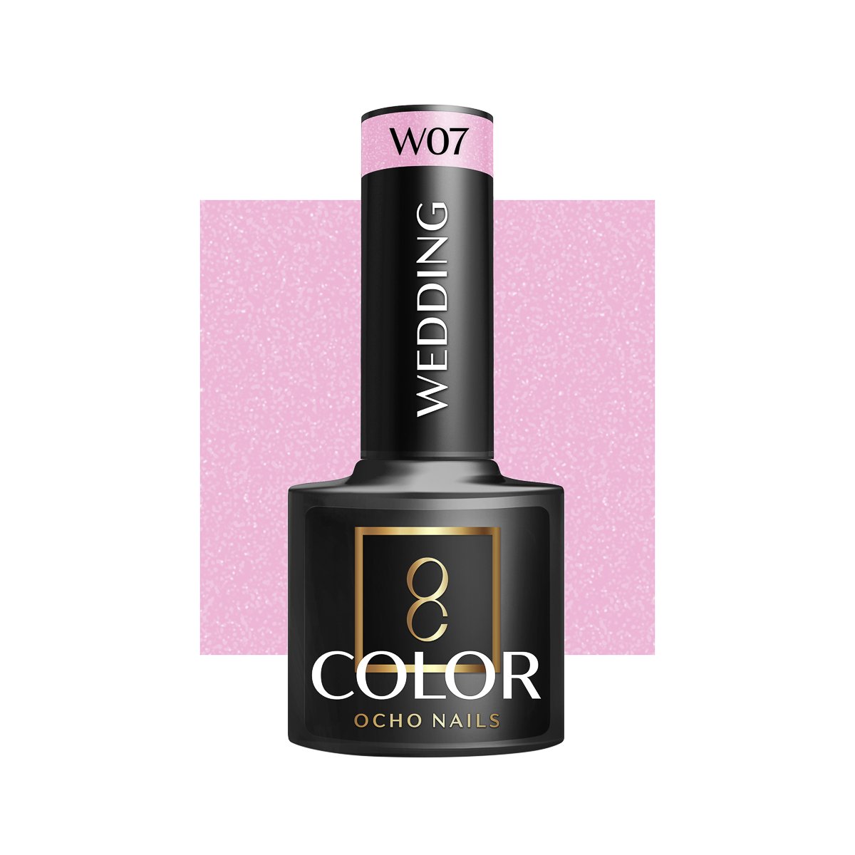 Blank nail polish bottle for mockup design and branding presenta OCHO NAILS Hybrid Nail Polish Wedding W07 -5 g - Image 1