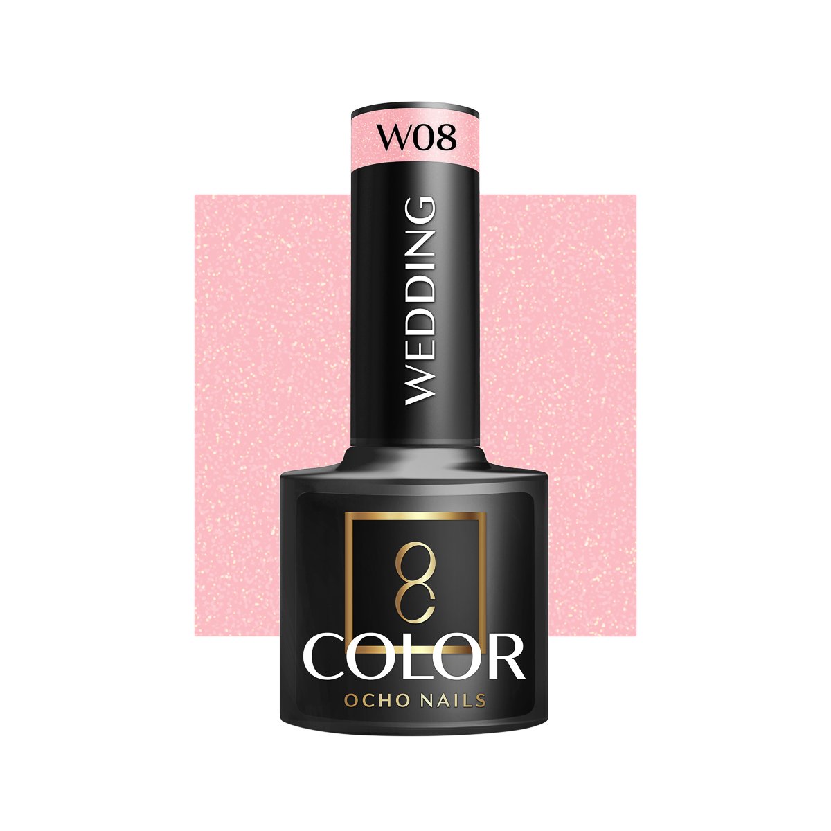 Blank nail polish bottle for mockup design and branding presenta OCHO NAILS Hybrid Nail Polish Wedding W08 -5 g - Image 1