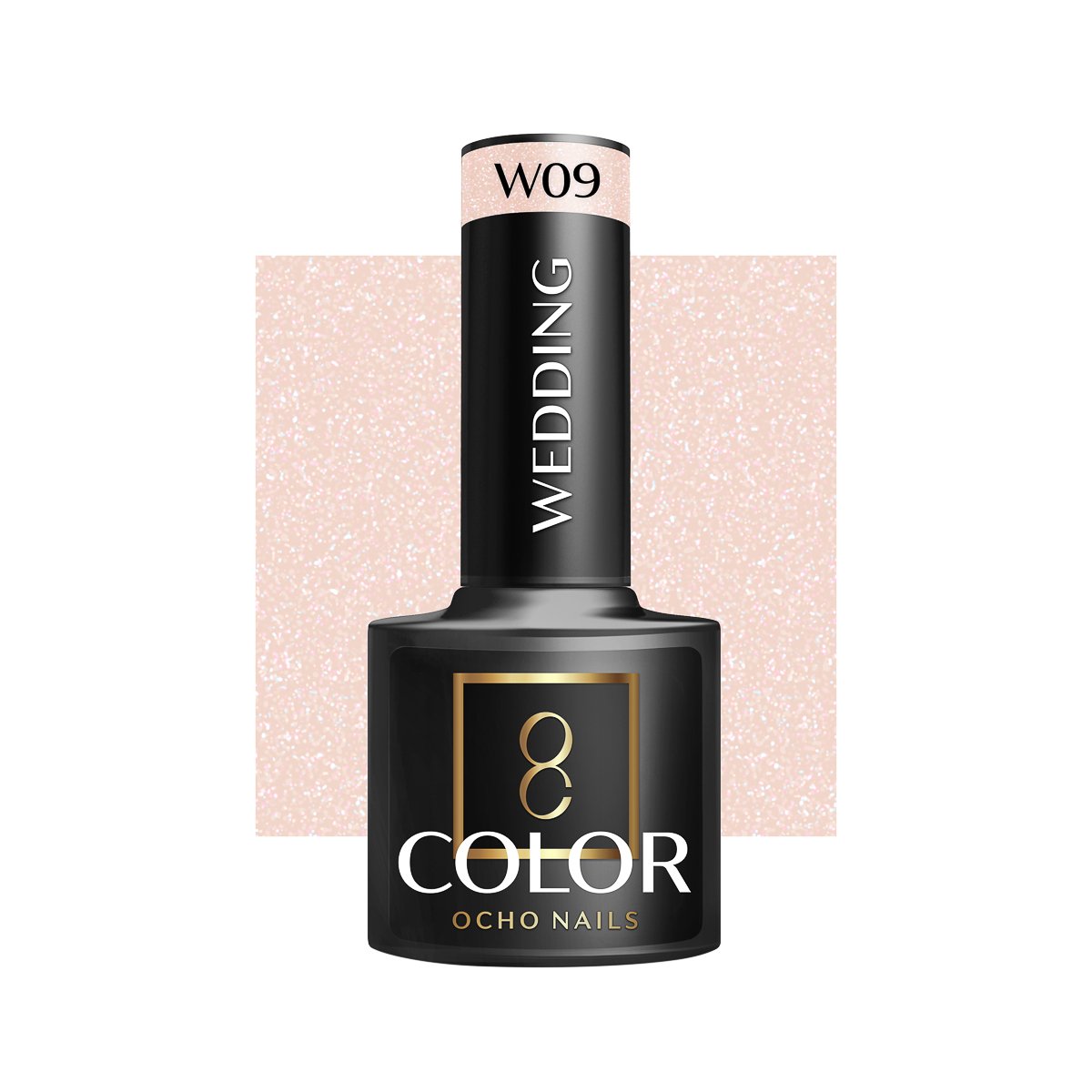 Blank nail polish bottle for mockup design and branding presenta OCHO NAILS Hybrid Nail Polish Wedding W09 -5 g - Image 1