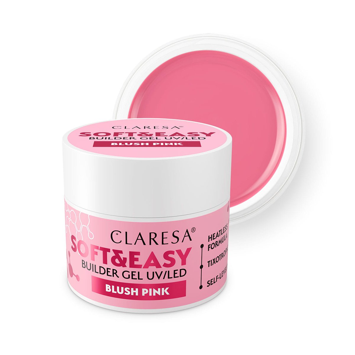 154343_01_1905 Claresa Builder Gel Soft&Easy Blush Pink 90g - Image 1