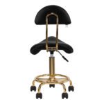 Cosmetic stool 6001-G gold black - Image 4