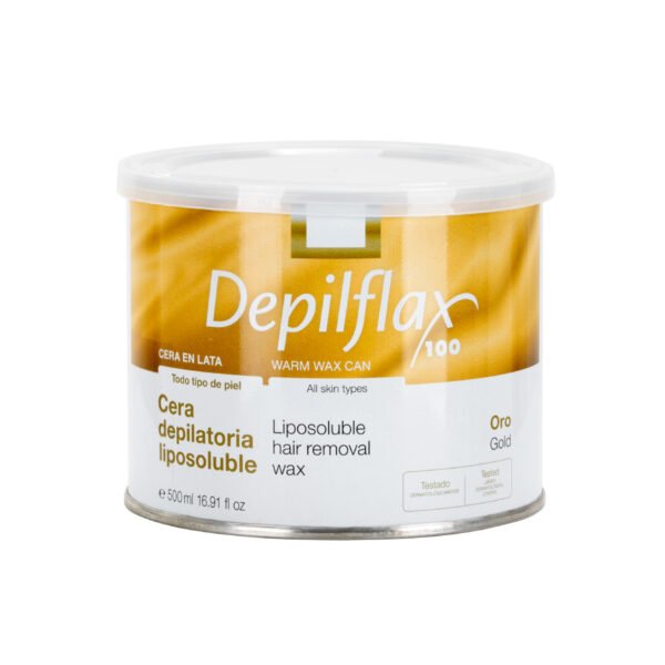 Κερί Αποτρίχωσης Depilflax 100 Σε Χρυσό Χρώμα 500 ml