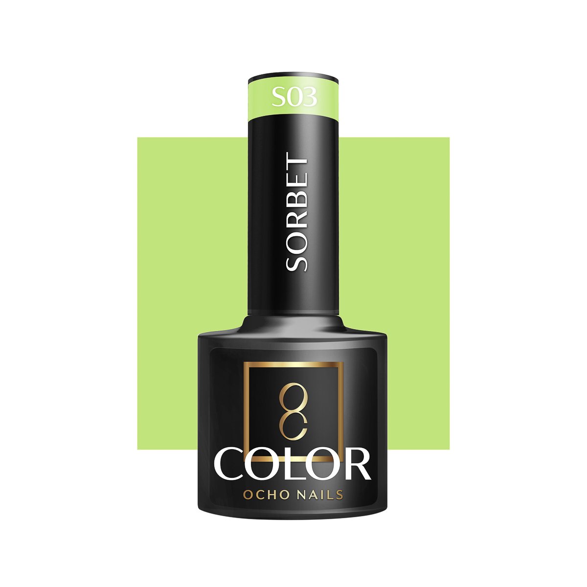 Blank nail polish bottle for mockup design and branding presenta OCHO NAILS Hybrid Nail Polish Sorbet S03 -5 g - Image 1
