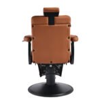 Καρέκλα Κουρείου Gabbiano Levi Με Μαύρο Σκελετό Καφέ Χωρίς Ραφές Στο Πίσω Μέρος - Image 3