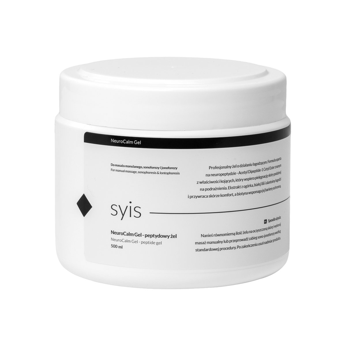 155431_01_1010 Syis NeuroCalm Gel – Πεπτιδικό Τζελ Για Χειροκίνητο Μασάζ, Ηχοφόρηση Και Ιοντοφόρηση 500 ml - Image 1
