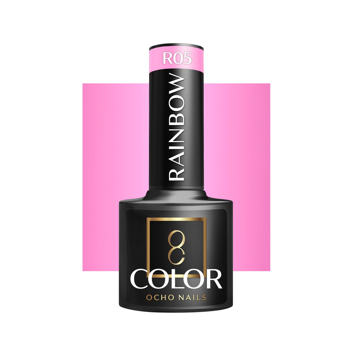 Blank nail polish bottle for mockup design and branding presenta OCHO NAILS Hybrid Nail Polish Rainbow R05 -5 g - Image 1