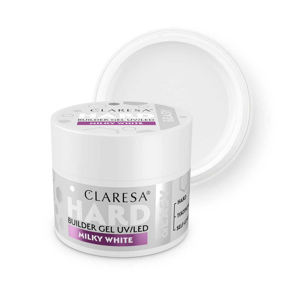 155601_01_1811 CLARESA HARD&EASY BUILDER GEL MILKY WHITE 12g - Image 1