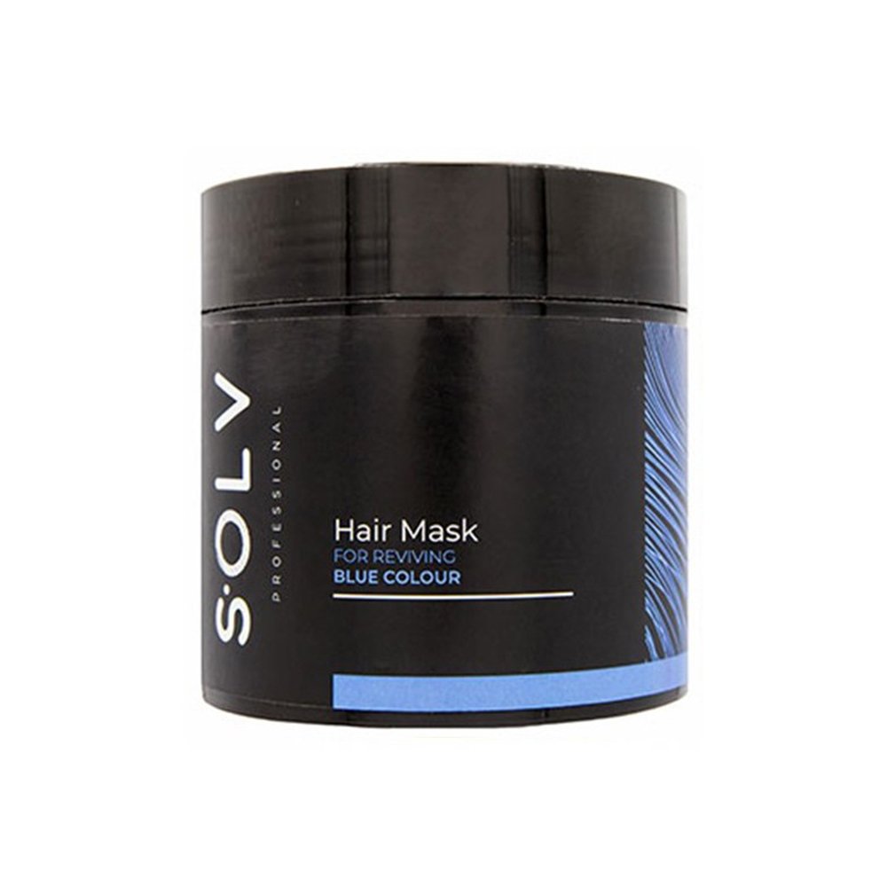 solv-hair-mask-blue Solv Χρωμομάσκα Μαλλιών Μπλέ – Color Mask Blue 500ml - Image 1