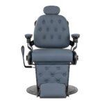 Barber chair Gabbiano Francesco graphite with brushed frame second class - Image 2