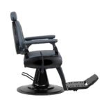 Barber chair Gabbiano Francesco graphite with brushed frame second class - Image 4