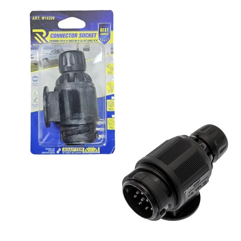0111734 Rchang Πρίζα Κοτσαδόρου 13 Pin για Τρέιλερ - Connector Socket - Image 1