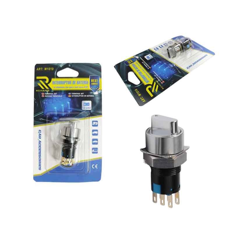 0111752-3 Rchang Διακόπτης Μπαταρίας 12–24V Μεταλλικός W1019 – Battery Cut Off Switch - Image 1