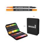 Σετ Μαρκαδόροι Brush Διπλής Μύτης 36 Τεμαχίων με Θήκη - 36pcs Dual Tip Brush Markers Set with Case - Image 2