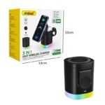 Andowl Φορτιστής Ασύρματης Φόρτισης 3 σε 1 MagSafe 20W  Q-A63 - 3 in 1 Magnetic Fast Wireless Charger - Image 4