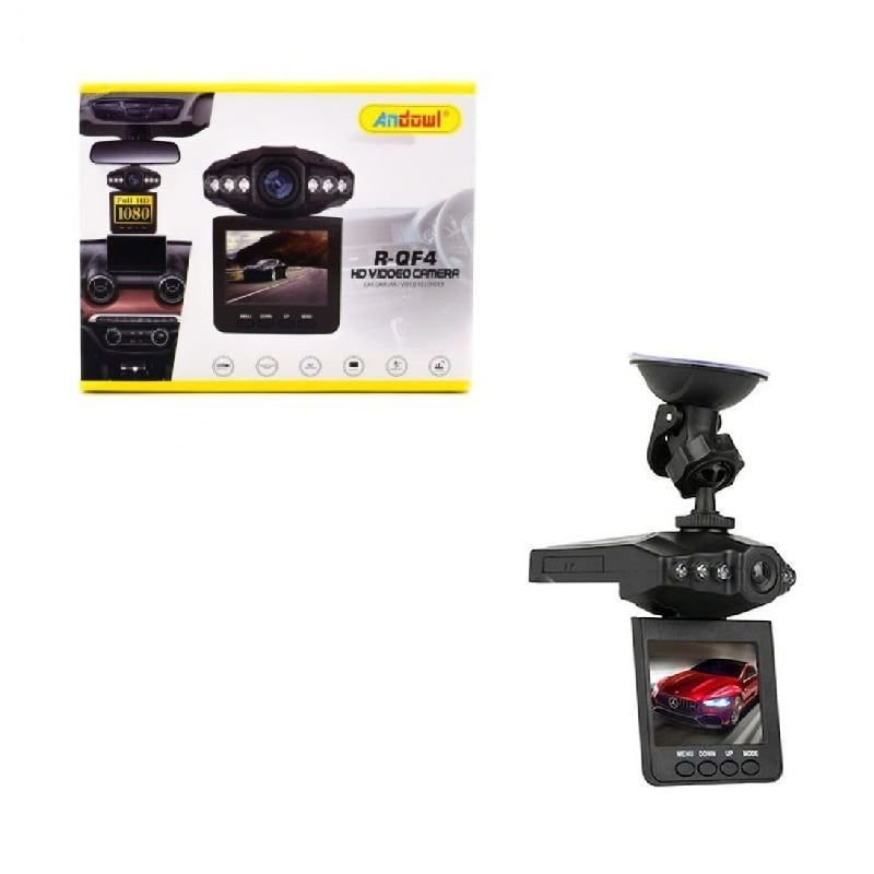 1014597-6 Andowl R-QF4 Κάμερα DVR Αυτοκινήτου με Οθόνη 2.4" για Παρμπρίζ με Βεντούζα - HD Video camera - Image 1