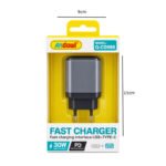 Andowl Φορτιστής Q-CD988 30W PD με USB & Type-C - Andowl Q-CD988 30W PD USB & Type-C Fast Charger - Image 2