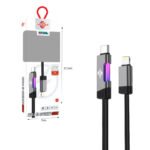 Wisdomup Καλώδιο Φόρτισης USB-C σε Lightning με Φωτισμό LED 27W SJX-45CL - USB-C to Lightning LED Fast Charging Cable - Image 2