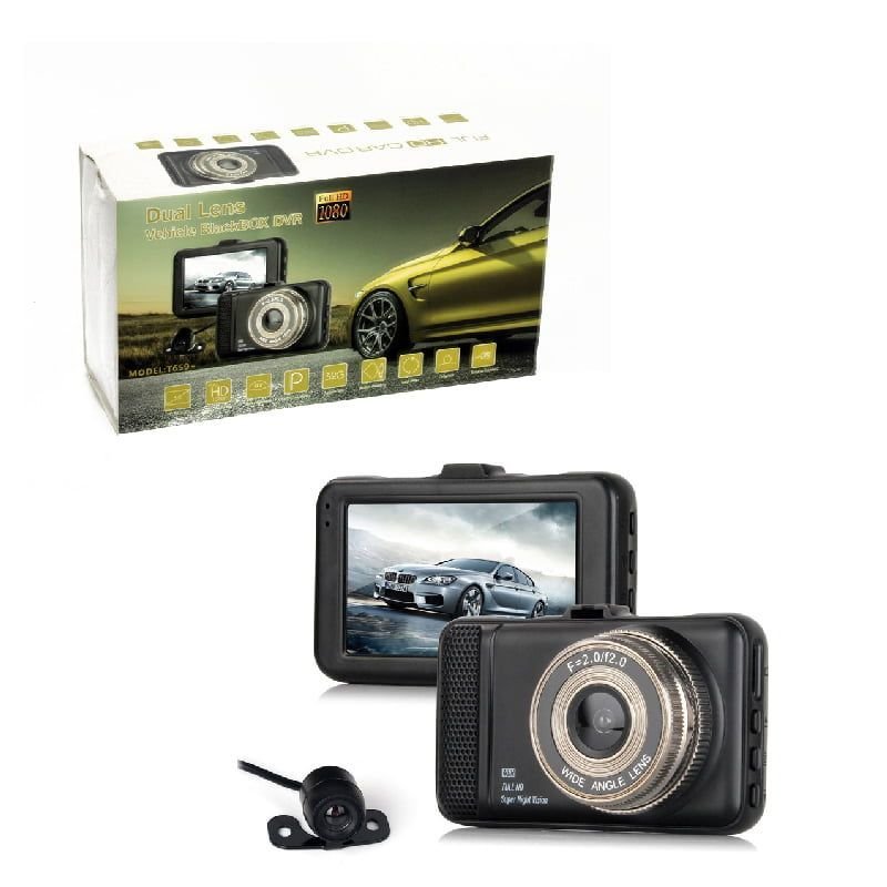 5600008-5 Κάμερα DVR Αυτοκινήτου Full HD 1080P - Dual Lens Vehicle Blackbox DVR - Image 1