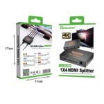 Qiaoyang HDMI splitter 1x4 Διαχωριστής σήματος από 1 είσοδο σε 4 εξόδους QA-HD60 - Image 2
