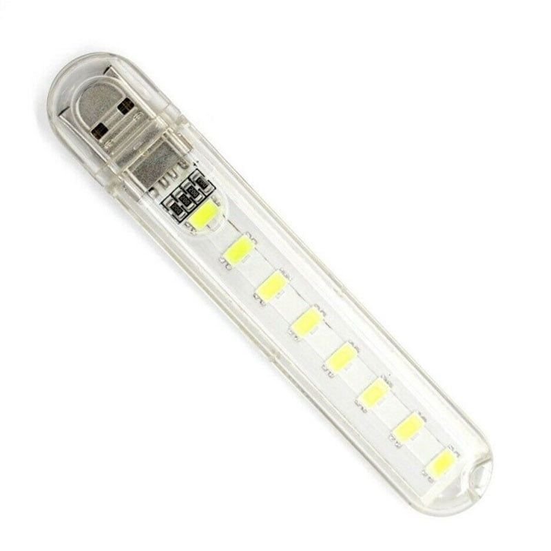 68080 Mini USB LED φορητό φως με 8 led Cool white - Image 1