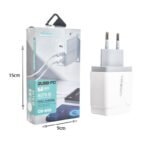 Treqa 38W γρήγορος φορτιστής κινητού Type-C 2USB+PD CH-640 – Fast charger - Image 2