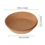 Bellhowell Αντικολλητικό Χαρτί για Air Fryer 50τμχ - Air fryer pad paper - Image 5